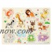 Wooden Zoo Animal Peg Jigsaw Puzzle Toy Children Kids Baby Toddlers Early Learning Educational Plate Gift   